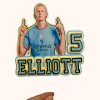Topper tort personalizat 3D Fotbal Energetic, Model 3 cu siluetă inspirată de un jucător legendar.