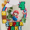 Personalised 3D Speed Hero cake topper with custom name and age, perfect for girls and boys.